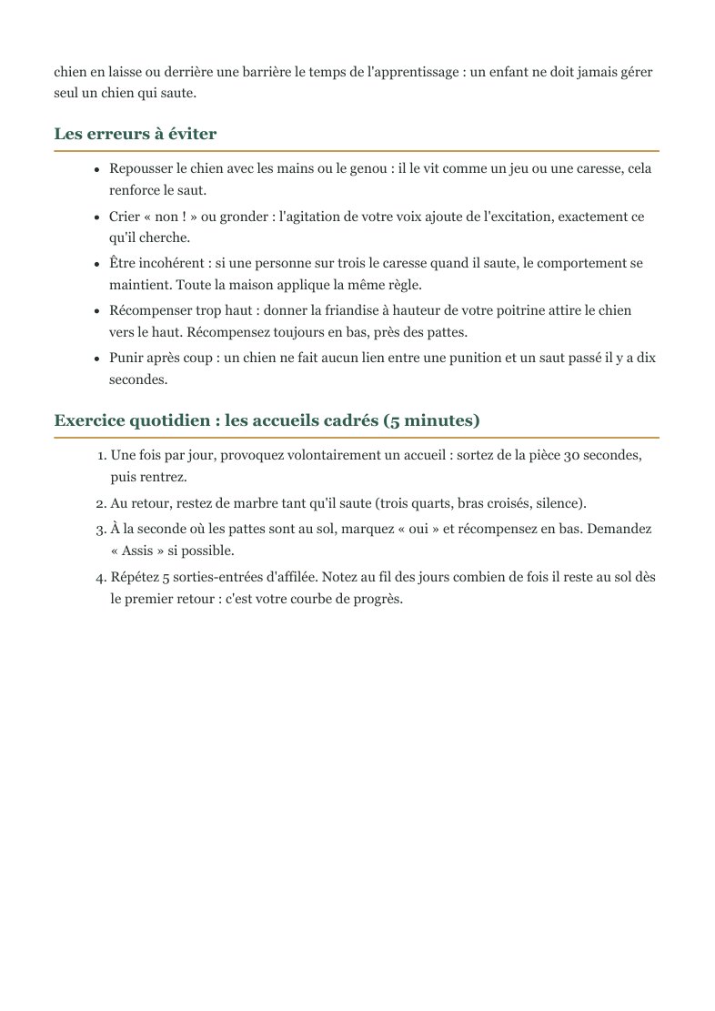 Aperçu réel des erreurs à éviter et d'un exercice quotidien