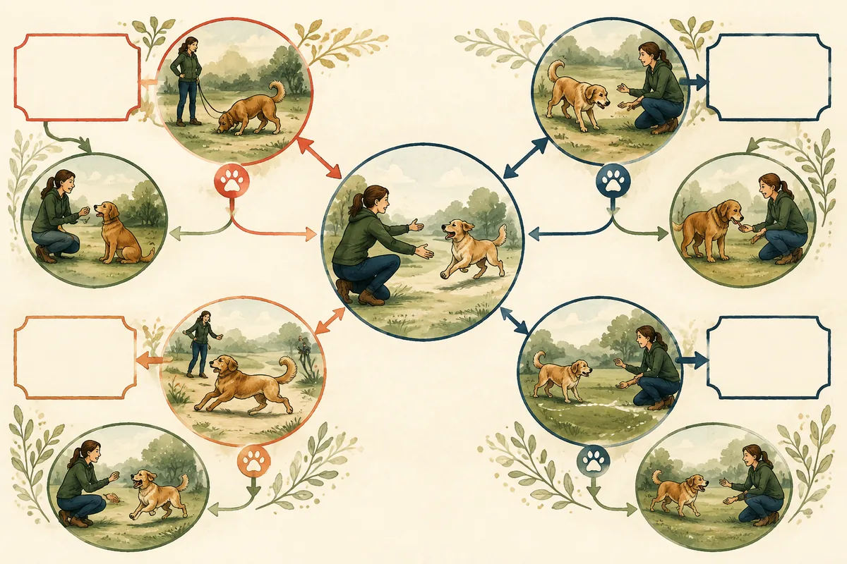 L'échelle des distractions, celle de votre chien, pas celle d'un livre.