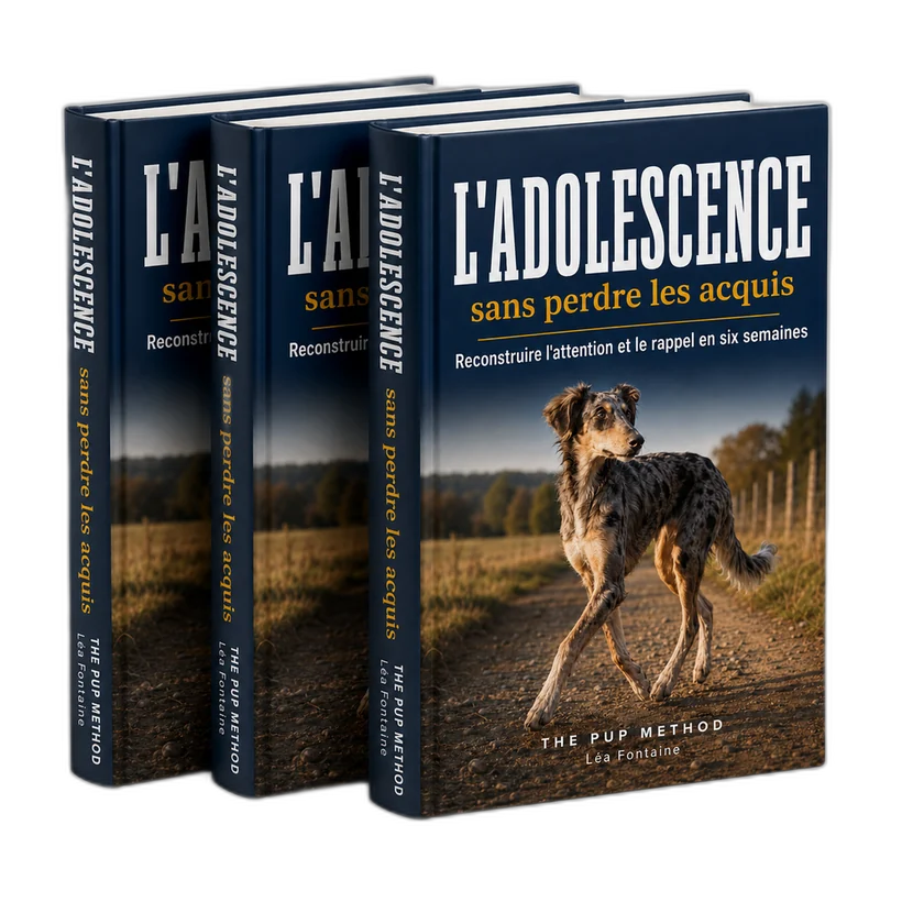 Couverture du livre Traversez l'adolescence sans perdre les acquis de votre chien